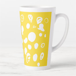 Taza De Café Latte Diseño de frijol Latte Mug