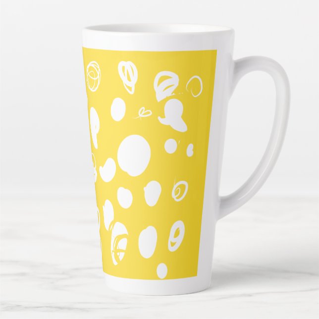 Taza De Café Latte Diseño de frijol Latte Mug (Derecha)