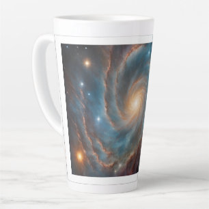 Taza De Café Latte diseño de galaxia grande