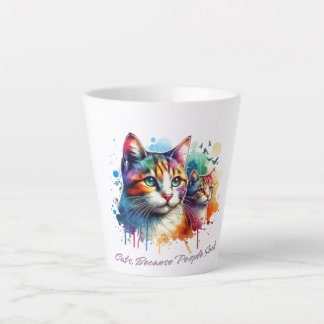 Taza De Café Latte diseño de gatos