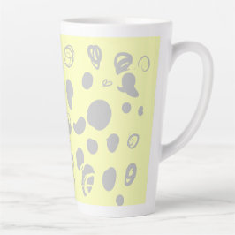 Taza De Café Latte Diseño de granos de café