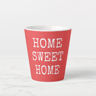 Taza De Café Latte Diseño de hogar dulce y mínimo