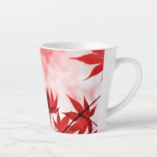 Taza De Café Latte Diseño de hojas de arce