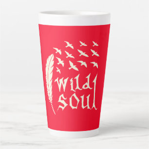 Taza De Café Latte Diseño de la naturaleza de las aves de piel de alm