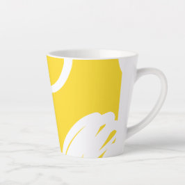 Taza De Café Latte Diseño de líneas móviles Latte Mug