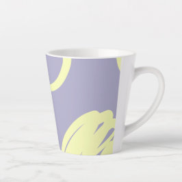 Taza De Café Latte Diseño de líneas móviles Latte Mug