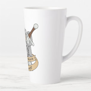 Taza De Café Latte Diseño de los dados de combate