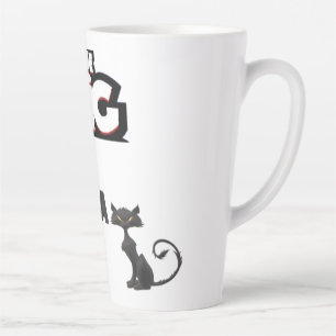 Taza De Café Latte Diseño de mamíferos grandes para gatos fríos