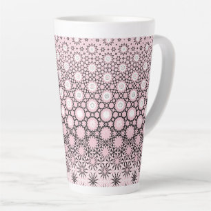 Taza De Café Latte Diseño de metamorfosis rosa