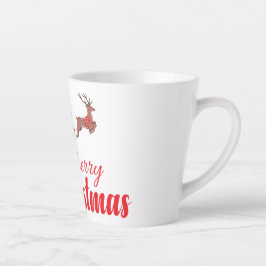 Taza De Café Latte Diseño de navidades y renos