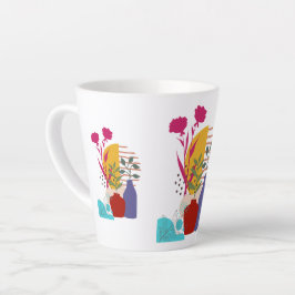 Taza De Café Latte Diseño de obra de arte
