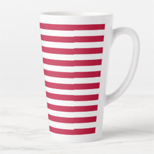 Taza De Café Latte Diseño de orgullo de bandera estadounidense de EE.