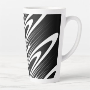 Taza De Café Latte diseño de patrón orgánico sin costuras