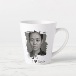 Taza De Café Latte Diseño de pincelada para tu imagen y texto