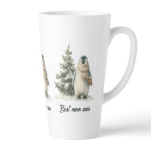 Diseño de pingüino de invierno “Mejor Mamá del Mun