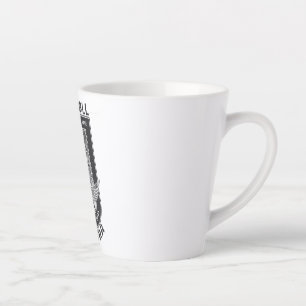 Taza De Café Latte Diseño de rock de guitarra