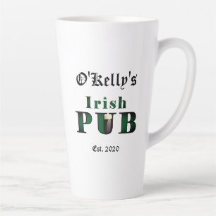Taza De Café Latte Diseño de taberna para la taquilla de la copa de 