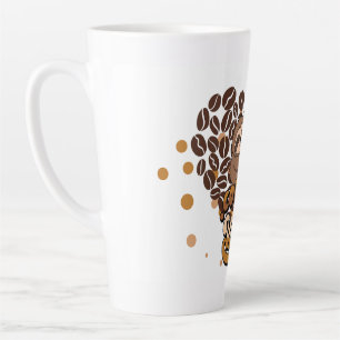 Taza De Café Latte diseño de vibraciones de café