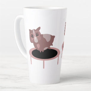 Taza De Café Latte Diseño Divertido de Gimnasio de Fitness para Cobay