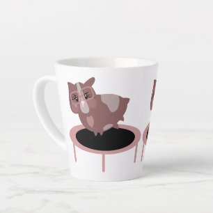 Taza De Café Latte Diseño Divertido de Gimnasio para Cuyes