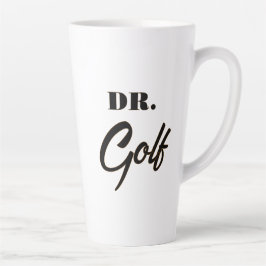 Taza De Café Latte Diseño Divertido del Dr. Golf para Amantes del Gol