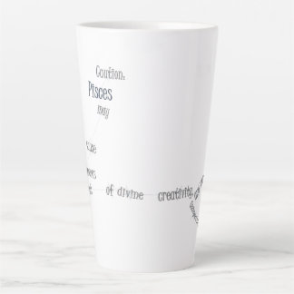 Taza De Café Latte Diseño divertido y inspirador de Piscis para uso d