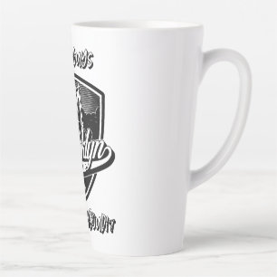 Taza De Café Latte Diseño elegante del logotipo de Brooklyn Swoosh