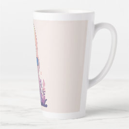 Taza De Café Latte Diseño Estético de Criaturas