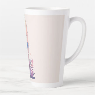 Taza De Café Latte Diseño Estético de Criaturas