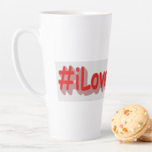 Taza De Café Latte Diseño "iLoveITALY" ¡Hazte con una en Zazzle