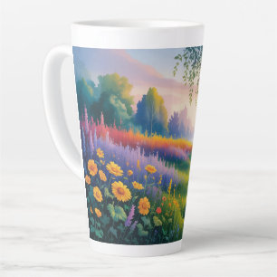 Taza De Café Latte diseño inspirado en la naturaleza que evoca una se