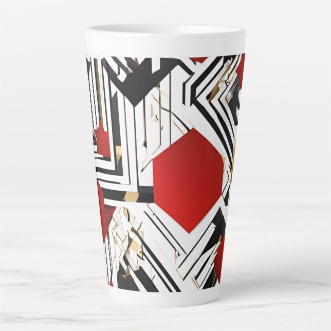 Taza De Café Latte diseño lujoso (Anverso)