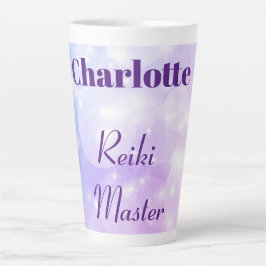 Taza De Café Latte Diseño maestro de Reiki personalizado en Bonito
