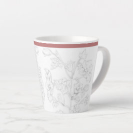 Taza De Café Latte Diseño Mogol en una pequeña taza de latte