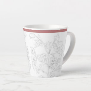 Taza De Café Latte Diseño Mogol en una pequeña taza de latte