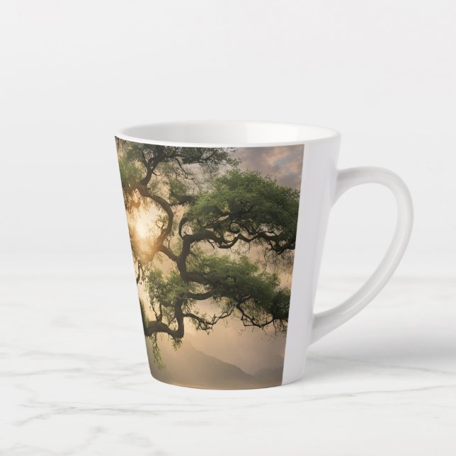Taza De Café Latte Diseño natural (Derecha)