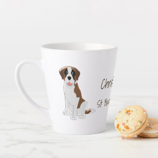 Taza De Café Latte Diseño personalizado de San Bernardo