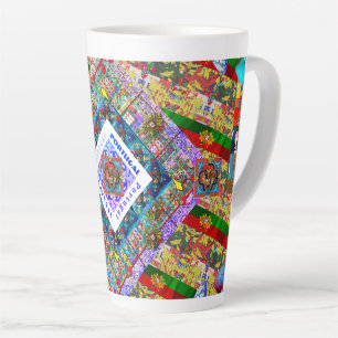 Taza De Café Latte Diseño portugués Fleece Blanket