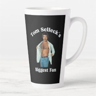 Taza De Café Latte Diseño Retro Estilo del Mayor Fan de Tom Selleck