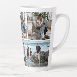 Taza De Café Latte Diseño Único de Cuatro Imágenes Personalizado