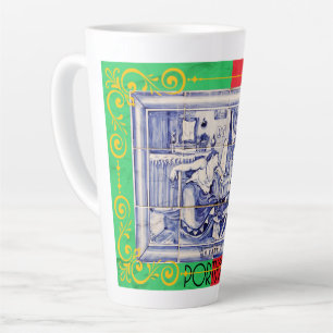 Taza De Café Latte diseños portugueses