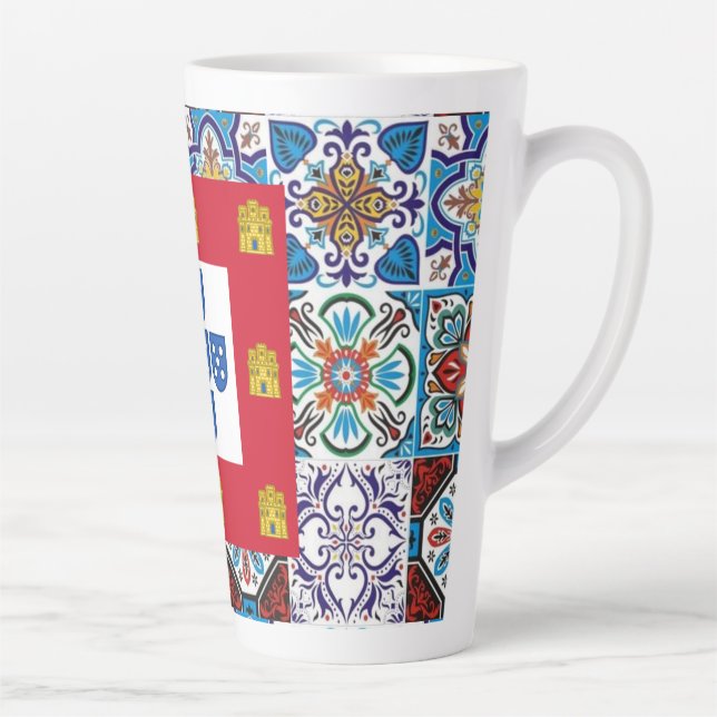 Taza De Café Latte diseños portugueses (Derecha)