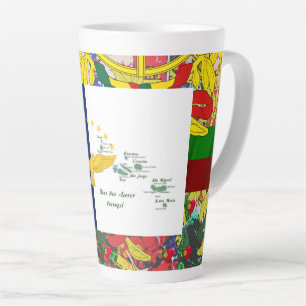Taza De Café Latte diseños portugueses 