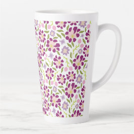 Taza De Café Latte Ditsy floral