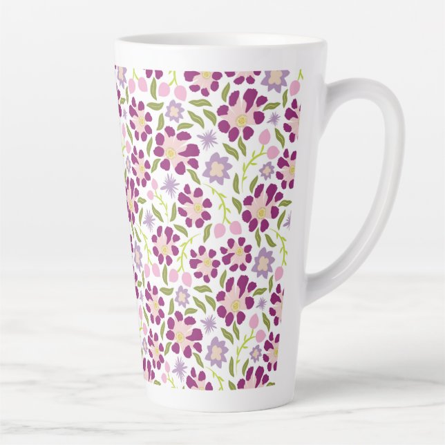 Taza De Café Latte Ditsy floral (Derecha)