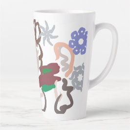 Taza De Café Latte Diversión de llama en invierno