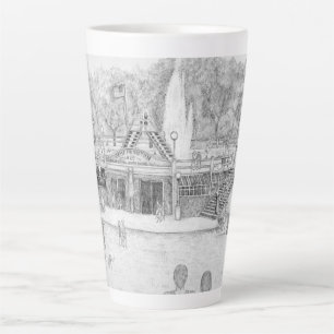 Taza De Café Latte Diversión de verano
