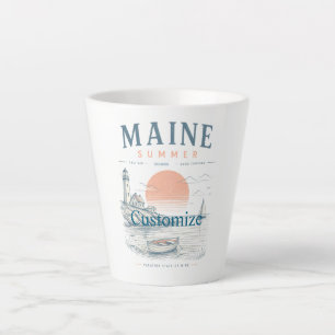 Taza De Café Latte Diversión de verano en Maine Thunder_Cove