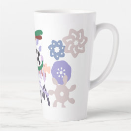 Taza De Café Latte Diversión invernal del Yeti