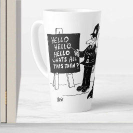 Taza De Café Latte Divertida Escuela de Formación de la Policía del R